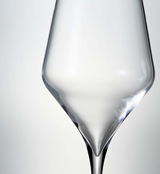Luigi Bormioli Supremo Bordeaux Wine Glasses, Set of 2-18.5 Oz. Aroma Enhancing Red Wine Glassware - Crystal Glass with Titanium Reinforced Stems, Made in Italy, Dishwasher Safe