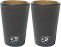 Silipint 1.5oz Silicone Shot Glasses – Pack of 2 Unbreakable, BPA-Free, Non-Toxic, Dishwasher & Freezer Safe Cups – Colored Shot Glasses for Cold Beverages, Cocktails, Travel, Party (Smoke)
