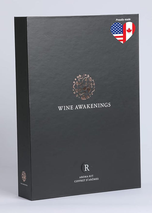 40 Aroma Red & White Wine Set. Covers all wines of the world. Gel formulation does not evaporate-10 year guarantee. Aroma Wheel included ($25).