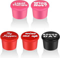 Qianyu 5 Pack Funny Silicone Wine Stoppers Accessories for Wine Lovers Gifts Reusable Bottles Cover Caps Replace Wine Saver Bottles Corks Airtight Seal Decorative To Preserve Fresh