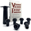 Wine Saver Vacuum Pump with 6 Stoppers, Wine Preserver for Red & White Wine, Air Removal Pump to Keep Wine Fresh, Anti-Oxidation Wine Sealer
