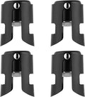 OWO Champagne Bottle Stoppers Stainless Steel, Reusable Champagne Cork & Saver Stopper, Leak Proof Prosecco & Sparkling Wine Plug, Bubble Retention Protection （Black, 4 Pack）