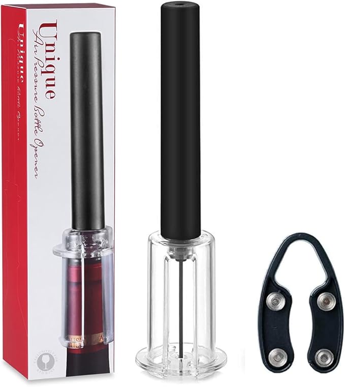 Mincham Wine Opener, Air Pressure Pump Corkscrew Wine Bottle Opener with Foil Cutter, Gifts to Wine Lovers