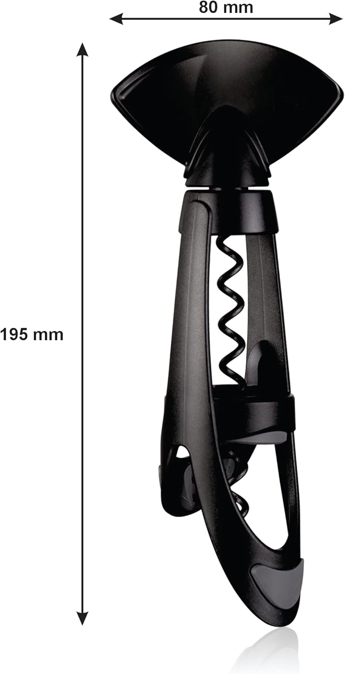 Vacu Vin Twister Corkscrew – Easy-Turn Wine Opener with Comfortable Grip – Removes Corks Smoothly in One Motion – Manual Corkscrew for Natural & Synthetic Corks – Durable & Ergonomic Design
