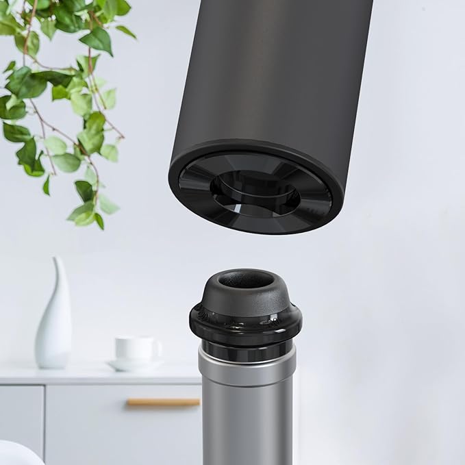 Electric Wine Opener with Charging Base, Electric Wine Bottle Opener with 2 in 1 Aerator &Pourer, Foil Cutter, 2 Vacuum Preservation Stoppers, Display Charging Station for Easy Storage