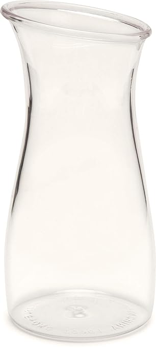 Carlisle FoodService Products 7090107 Cascata Carafe Juice Jar Beverage Decanter Only, Plastic, 0.50 L, Clear