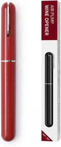 Wine Air Pressure Pump Bottle Opener With Cutting Wine Bottle Foil Knife, Efficient Corkscrew Bottle Opener,Easy Screw Out Tool,Great For Wine Lovers,Perfect Wine Gift. (red), small