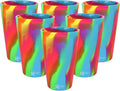Silipint Silicone Pint Glasses, Unbreakable & Reusable 16-Ounce Silicone Cups for Indoor & Outdoors, Hippy Hop, Pack of 6