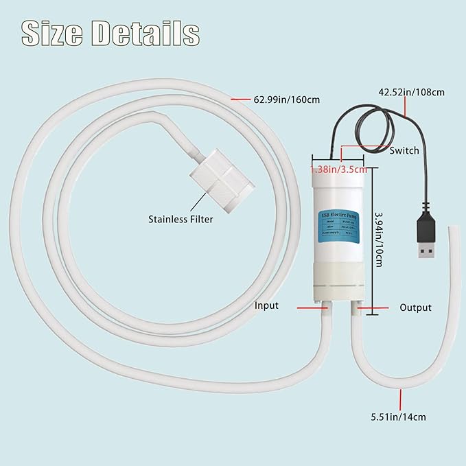 Wine Siphon Pump, Portable USB Electric Auto-Siphon Self Priming Food Grade Beer Transfer Pump for Home Brew Wine,Beer,Mead,Beverages and Kombucha, Mini Water Transfer Pump, No Mess Leak,Low Noise