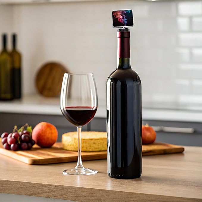 Colorful Smoke Curling Wine Bottle Stopper