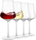 Large Wine Glasses Set of 4: 25oz Hand Blown Crystal Tall Stem Red Wine Glass for Wedding Anniversary Party Christmas Gift for any Occasion