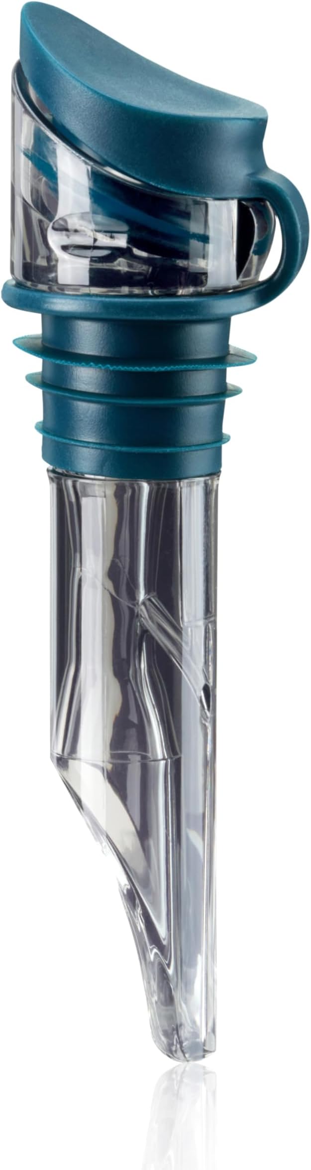 Innovine Wine Aerator Pourer with Built In Stopper, Tilt Design to Enhanced Flavor and Smooth Taste, Easy Pour, No Drip, Perfect for Red & White Wines, Home Bar Accessories, Set of 1, Dark Teal