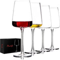 BACLIFE Hand Blown Red Wine Glasses Set of 4 – Premium Crystal Wine Glasses With Long Stem,19 oz – Unique Gift for Mother's Day, Wedding, Birthday – Ideal for Restaurants,Home Bar