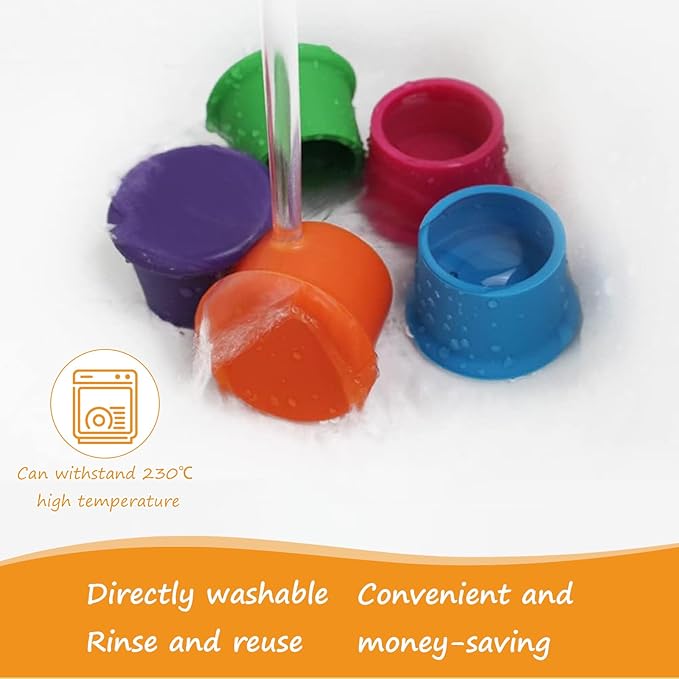 12 Pcs Colorful Wine Stoppers, Reusable Silicone Wine Corks,Champagne Stoppers,Beverages Beer Bottle Caps,Wine Bottle Stoppers for Glass Bottles, Keep Wine Fresh