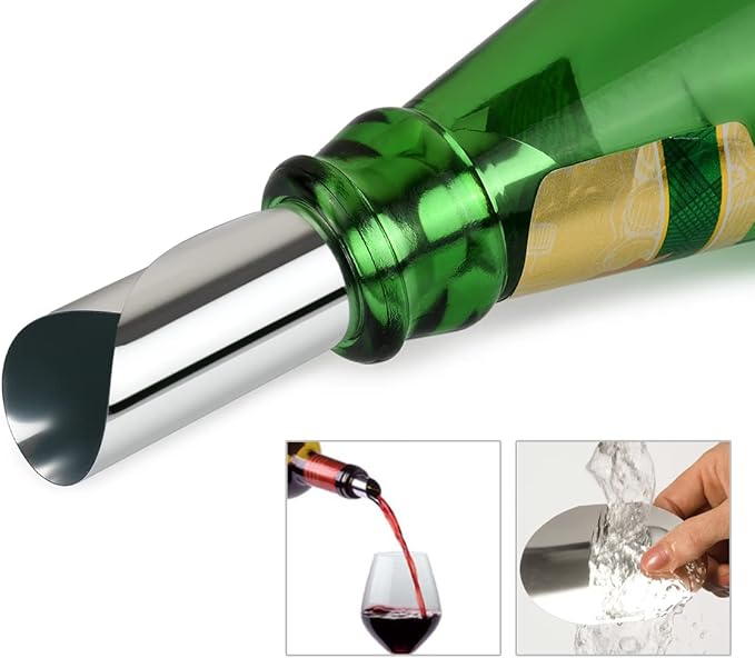 DS. DISTINCTIVE STYLE Wine Pourer Disc 20 Pieces Pour Spouts Drip-free Wine Pourers for Wine Bottles