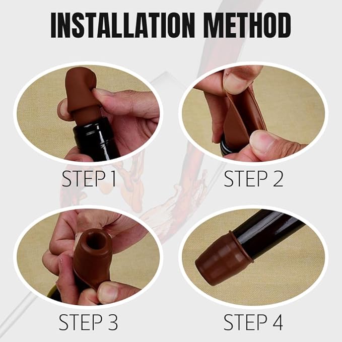 2026 Upgraded Wine Stoppers for Wine Bottles, Reusable Sparkling Wine Bottle Silicone Wine Bottle Stopper, Cover Wine Bottle Caps for Champagne Beer Home Kitchen Bars Use (12)