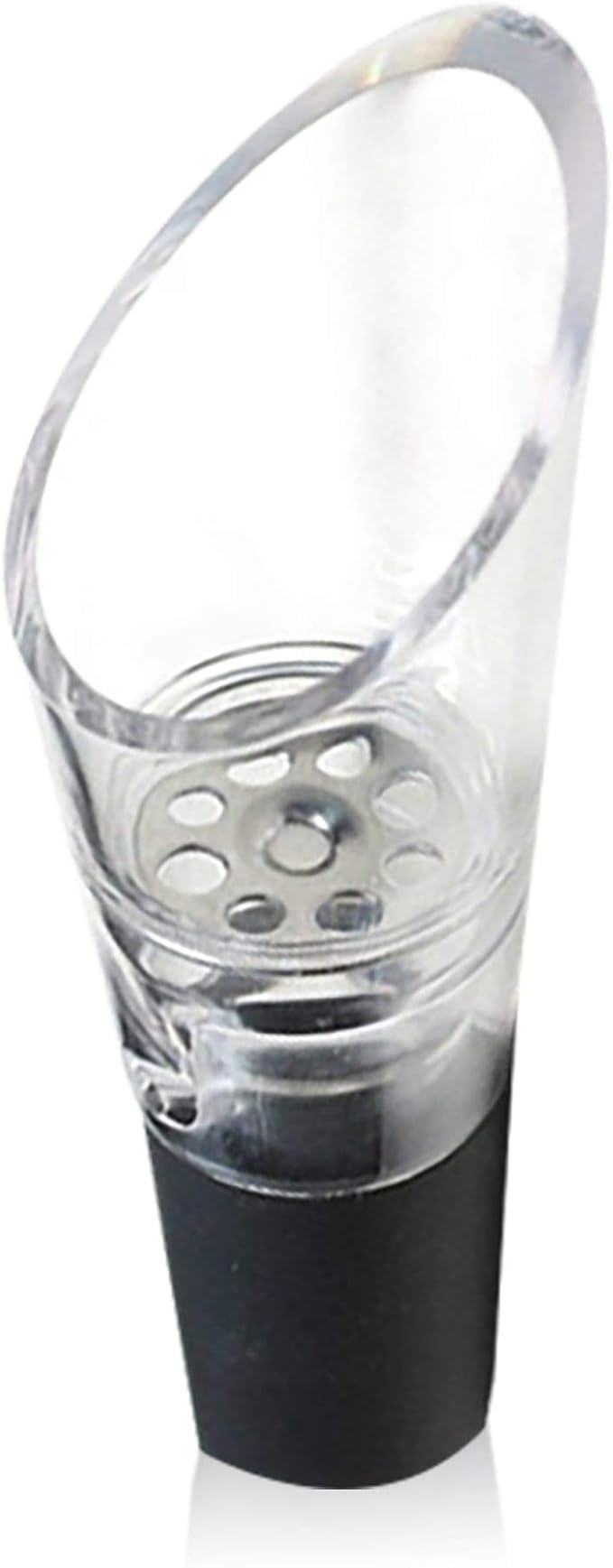 Wine Aerator Pourer Spout – 2-in-1 Diffuser Oxygenator and Pouring Dispenser for Enhanced Smoother Flavors of Red Wines – Silicone Aeration Breather (Vacuum Pump & Wine Aerator)