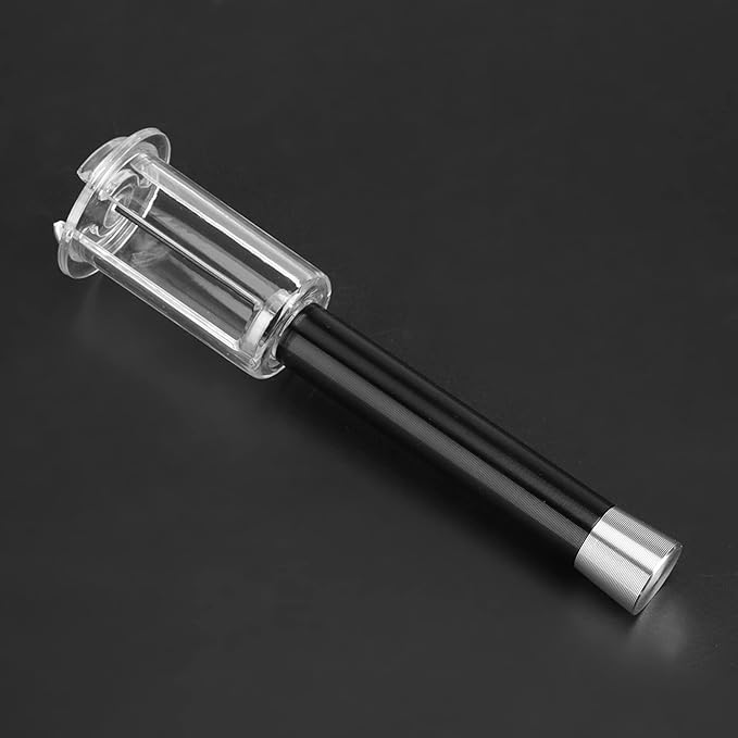 Easy Air Pump Wine Bottle Opener, Pressure Cork Remover for Red White Sparkling Wine, Black
