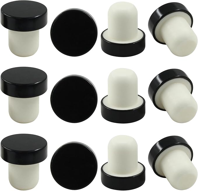 12 Pcs T-shaped Stopper Cork Wine Bottle Stoppers, Reusable Sealing Plug for Wine Bottles, Beer Bottles DIY Craft Homemade
