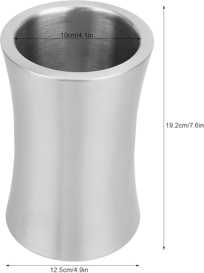 Tyenaza Wine Chiller for Bottles, Double Wall Stainless Steel Insulated Wine Chiller Bucket Champagne Cooler Bucket Beer Ice Bucket for Party Bar