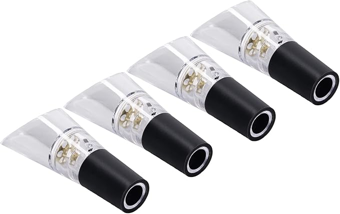 8PCS Wine Aerator, Wine Filter Wine Pourer Spout Wine Aerator Pourer Spout Portable Wine Aerating Wine Aerator Decanter Spout (Gold)