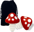 Red Mushroom Wine Stoppers - Bottle Plug Accessories, Kitchen Gadgets Gift Set, Creative Halloween Decoration - 2pcs