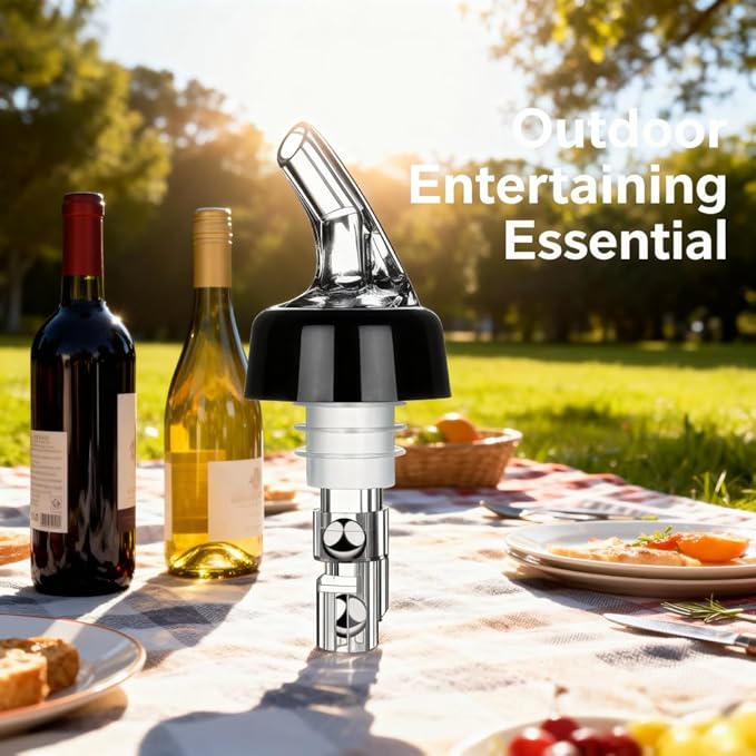 2 Pack Automatic Measured Liquor Pour Spout, Liquor Bottle Pourers, Measure Bottle Pourers for Alcohol, Quick Shot Spirit Measure Pourer Drinks Wine Cocktail Dispenser Home Bar Tools,1oz/30ml
