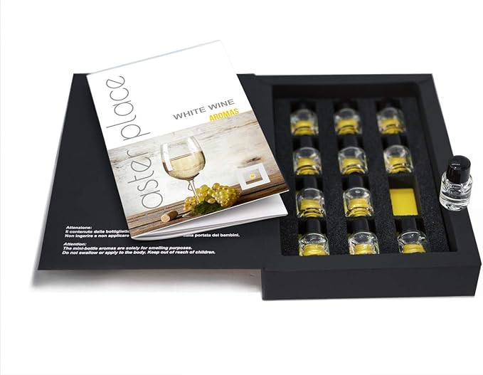 TASTERPLACE Aroma Set - 12 White Wine Aromas - for Sommeliers and Wine Lovers - Train Your Nose - Tasting Tool …
