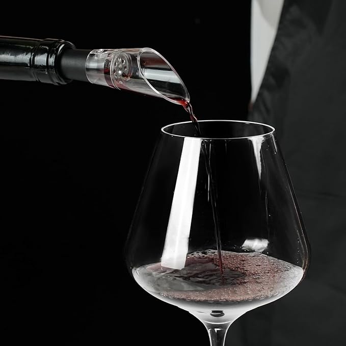 Air Pressure Pump Bottle Opener With Foil Cutter And Aerator Pourer,Simple Cork Remover,Efficient Corkscrew Bottle Opener,Great For Wine Lovers,Perfect Wine Gift. (Black 5 set)