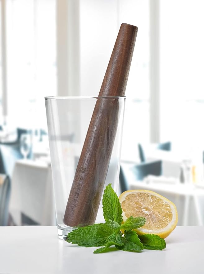 Barfly Deluxe Muddler, 8 1/2", Walnut