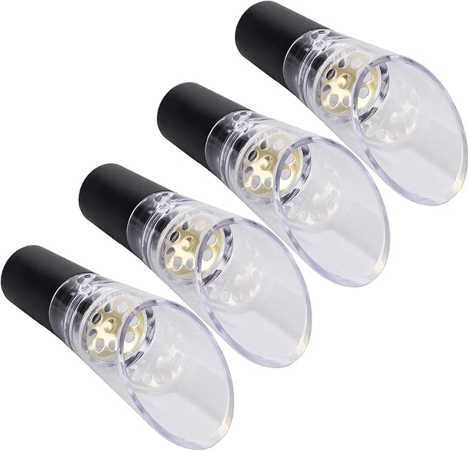 8PCS Wine Aerator, Wine Filter Wine Pourer Spout Wine Aerator Pourer Spout Portable Wine Aerating Wine Aerator Decanter Spout (Gold)