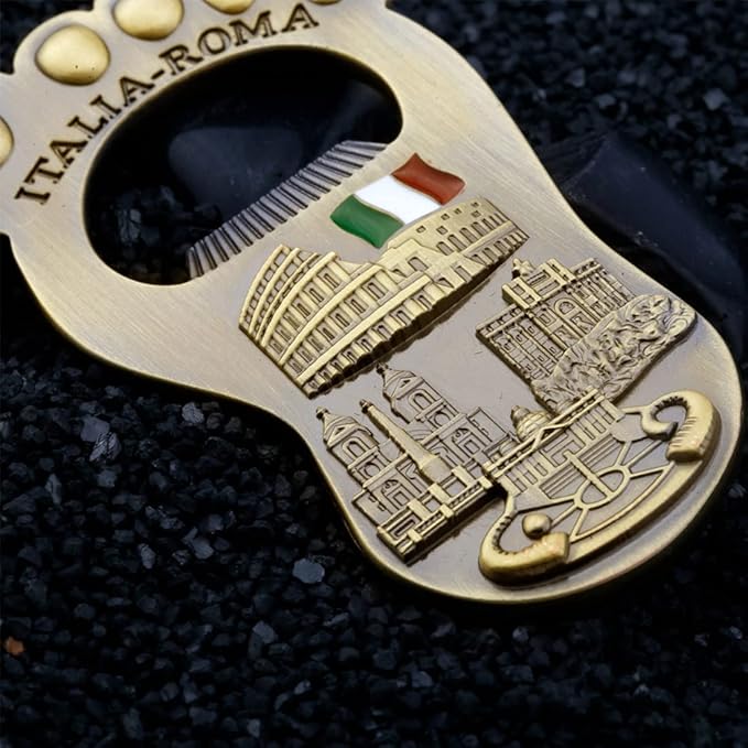 Footprint Bottle Openers,Metal Refrigerator Sticker Opener Italian Bigfoot Tourist Souvenirs Retro Crafts Creative Beer