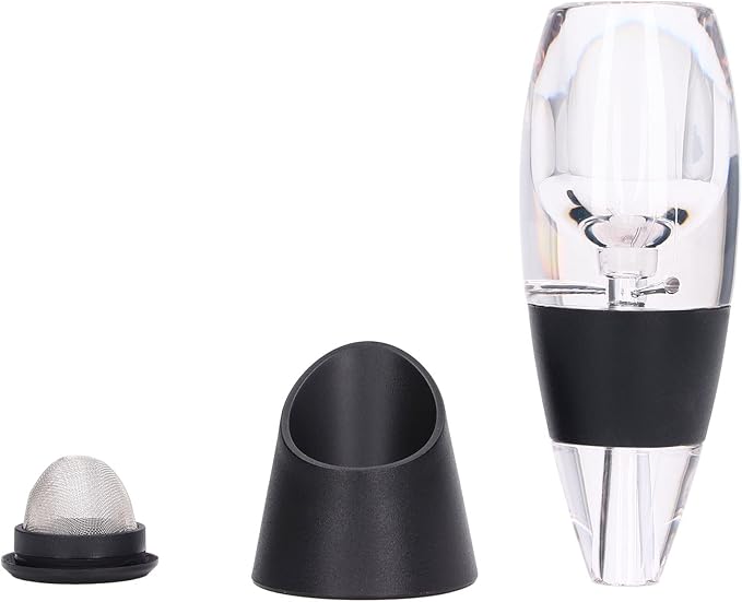 Wine Aerator, Plastic Principle, Mesh Filter, Transparent Body, Wine Lover, for Family and Friends