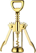 JXS Simple Wing Corkscrew Gold Wine Opener and Beer Opener, Multifunctional Wine Corkscrew Opener