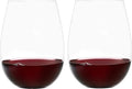 Upgraded Design of Our 2017 New York Times Best Stemless Wine Glass (Sweethome) – Made in Europe – Reinforced Base for Added Stability & Premium Feel, Dishwasher-Safe, Lead-Free, 17 oz. (2)