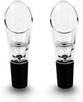 Wine Pour Spout,Funny,Effortlessly,Efficient, Lightweight Wine Aerator Pourers,Great For Wine Lovers, Black (2pcs)