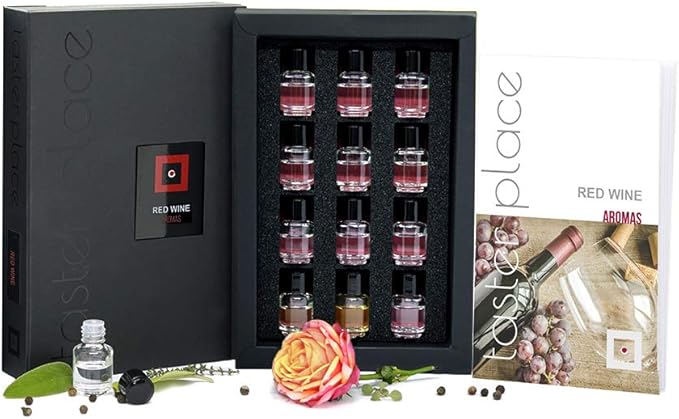 TASTERPLACE - Aroma Set Red Wine – English – for Sommeliers – for Wine Lovers – Tasting Tool