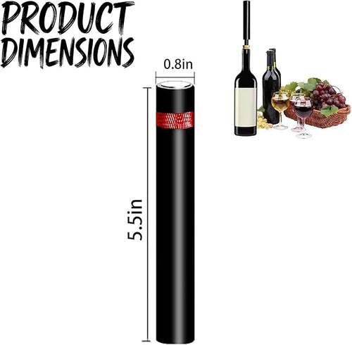 Aeropop Wine Opener, Aero Pop Wines Openers, Needle Type Wines Bottle Openers, Portable Air Pressure Wine Opener, for Home, Restaurant, Party (1, Red)