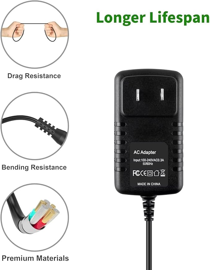 AC Adapter Charger Compatible with Ozeri Electric Wine Opener 0w02a YLD06008 Power
