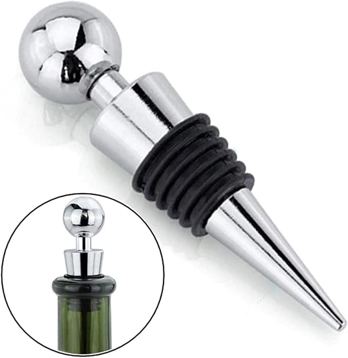 Black Leather 5-Piece Wine Tool Gift Set (includes bottle opener, corkscrew, bottle stopper, drip collar, decanting pourer, foil cutter in velvet lined gift box)