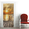 3D Door Stickers Murals Peel and Stick - PIER Wallpaper Self-Adhesive Decals Removable PVC Waterproof Poster for Bedroom Living Room 37.4" x 78.7"