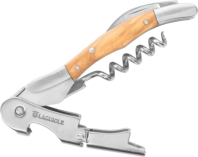 Laguiole Corkscrew – Sophisticated Sommelier Wine Opener – Stylish Wine Opener Ideal as Wine Gifts for Wine Lovers – Elevate your Wine Tasting Experience with French Craftsmanship