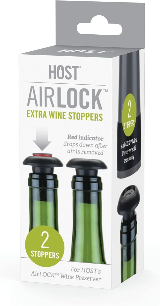 True Fabrication 4268 Airlock Extra Wine Stoppers, Multicolor