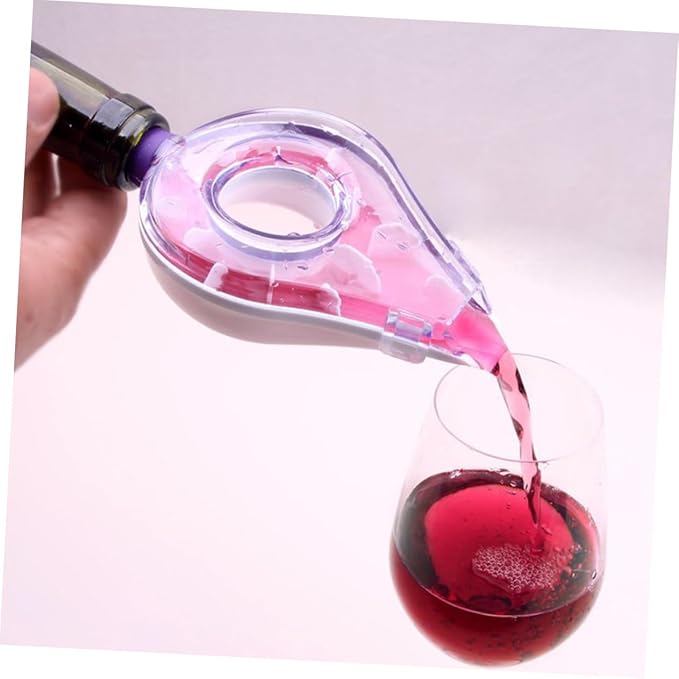 Cabilock 1Pc Creative Wine Decanter and Aerator Handheld Fast Decanting Tool for Improved Flavor for Home Bars and Wine Tasting Parties Elegant Wine Accessory for Any Occasion