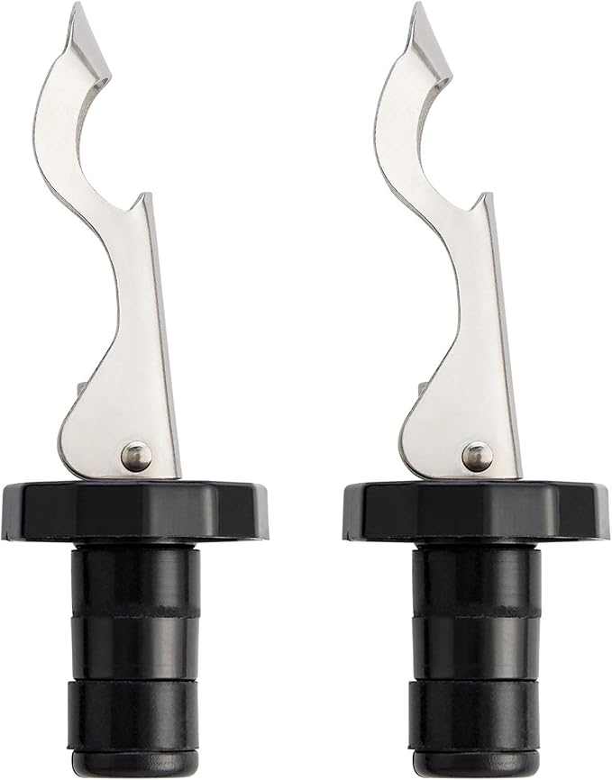 HIC Kitchen Bar Expanding Bottle Stoppers, Set of 2