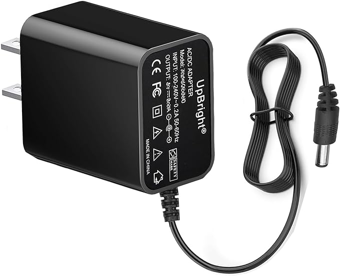 UpBright 6V AC/DC Adapter Compatible with WineEnthusiast Electric Wine Opener KP1-36N KPI-36N1 KPI-36NI KPI36N1 KP1-36NI KP1-36N1 YH-U35060080D YH-U350600800 YLJXB-T060008 Wine Enthusiast Power Supply