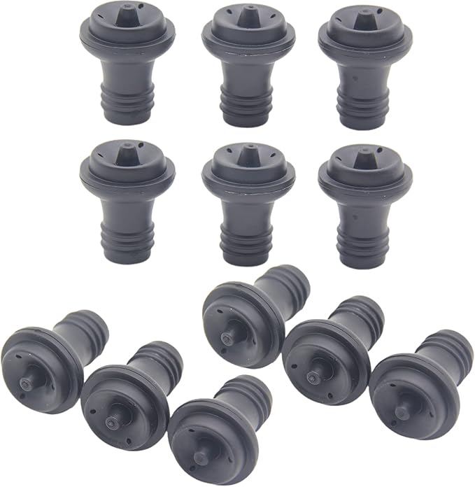Wine Bottle Stopper, Wine Saver Vacuum Stoppers, Wine pump Vacuum Stoppers, Pack of 12, Rubber Wine Stoppers for Wine Saver Vacuum Pump Preserver, Solid stoppers Fit Every Bottle, Keep Wine Fresh