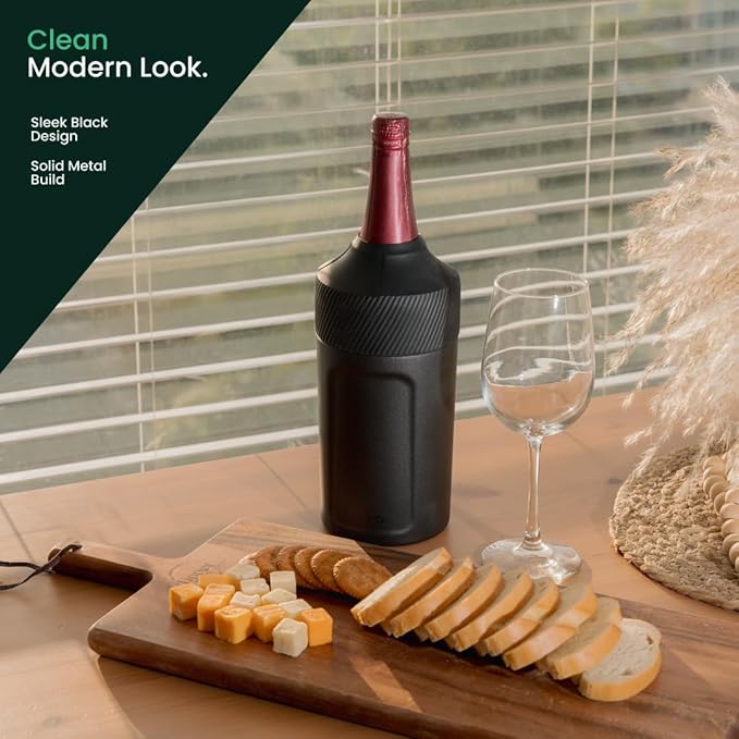 Wine Bottle Cooler Sleeve | Portable Bottle Chiller for Wine Lovers | Insulated Wine Cooler for Outdoor & Indoor Use | Wine Cooler by Vondra