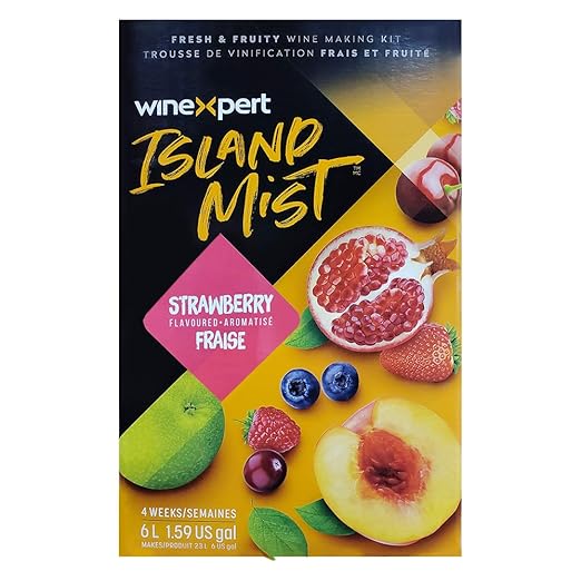 Winexpert Island Mist Strawberry White Merlot 7.5 Liter Wine Making Kit (HAR006)