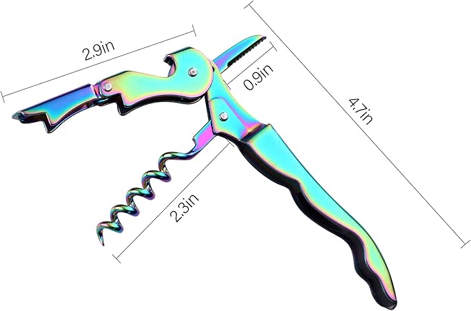 Waiters Corkscrew Professional Wine openers,stainless steel Wine Key for Restaurant Waiters,Classic All-in-one Corkscrew, Bottle Opener and Foil Cutter